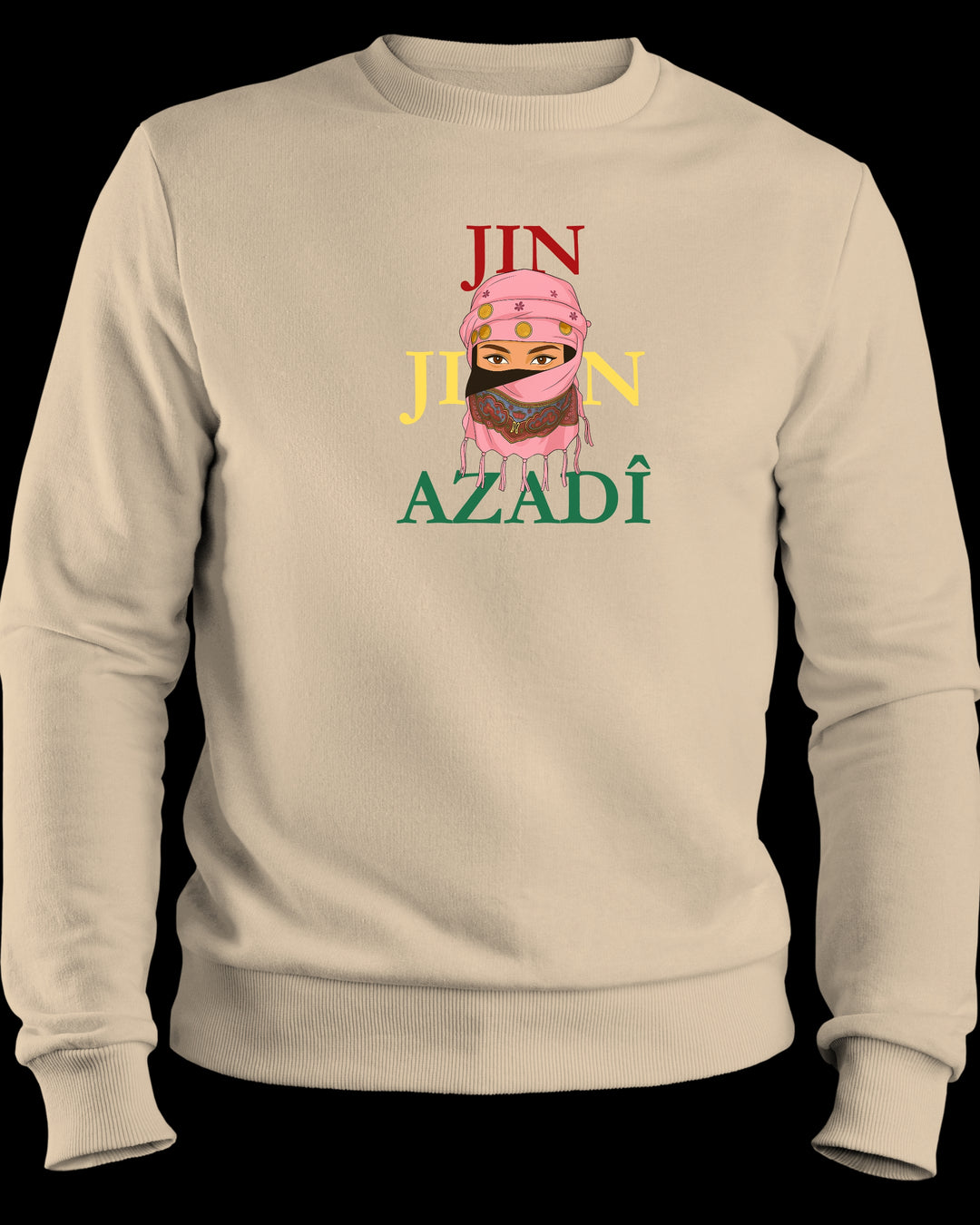 Jin❤️Jiyan💛Azadî💚Sweatshirt/Pullover🩷