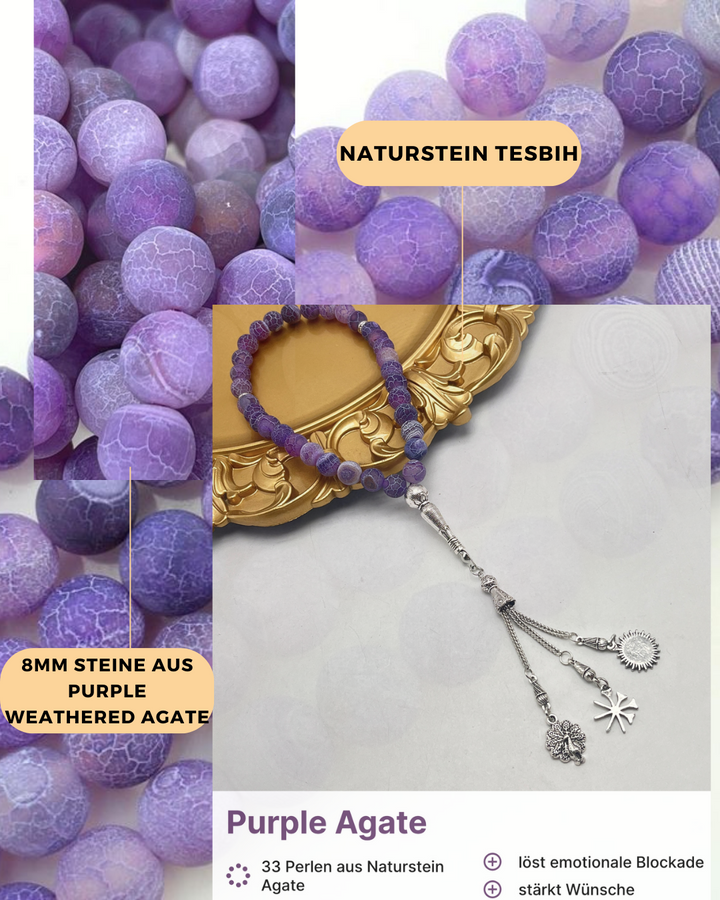 Purple Agate Tesbih