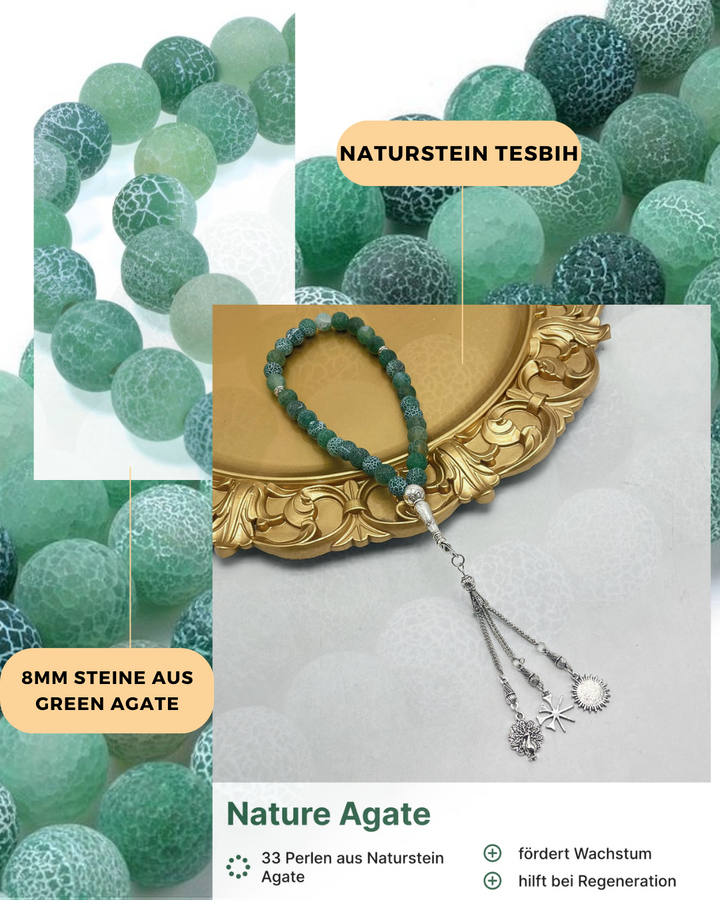 Nature Agate Tesbih