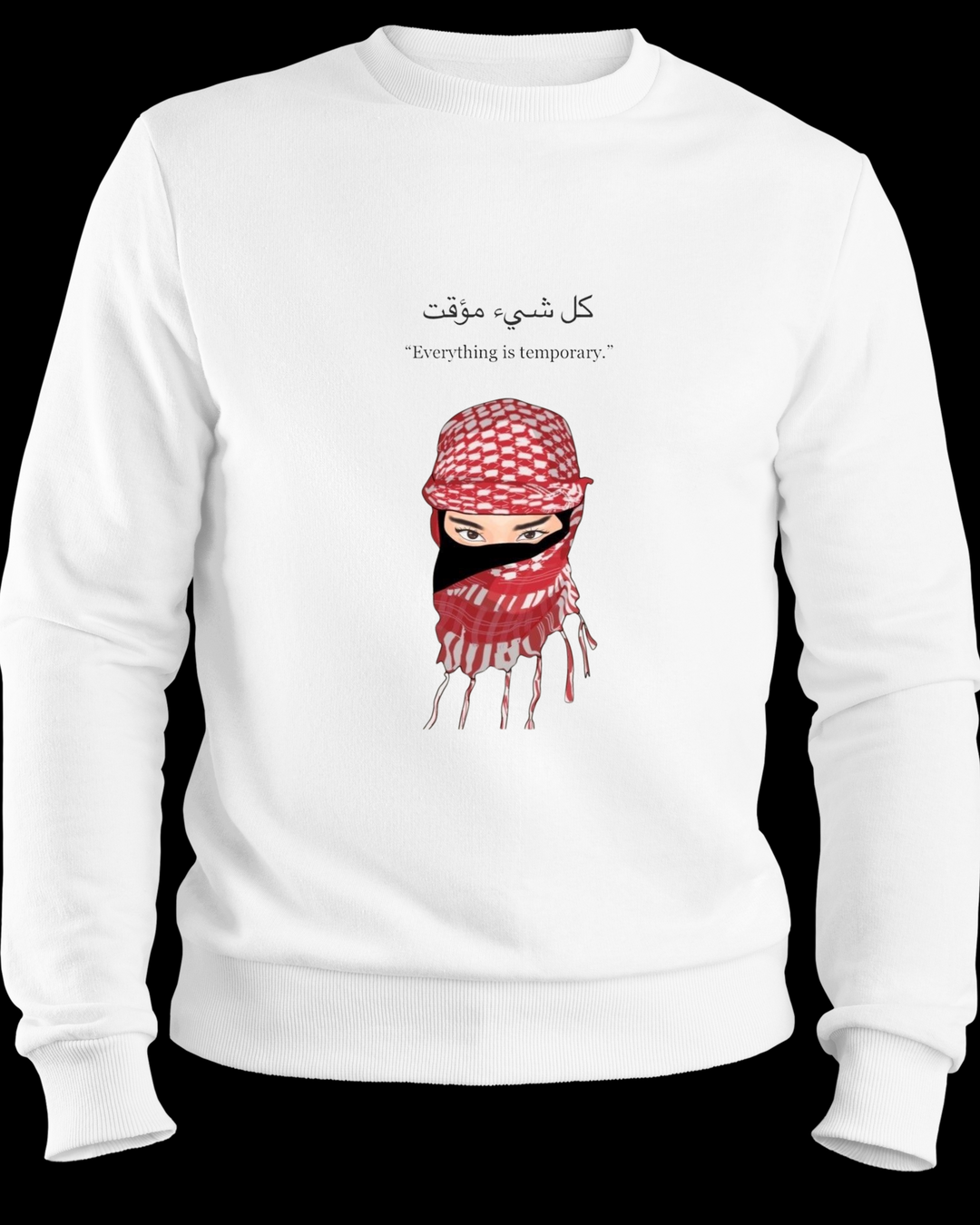 „Everything is temporary“ Sweatshirt