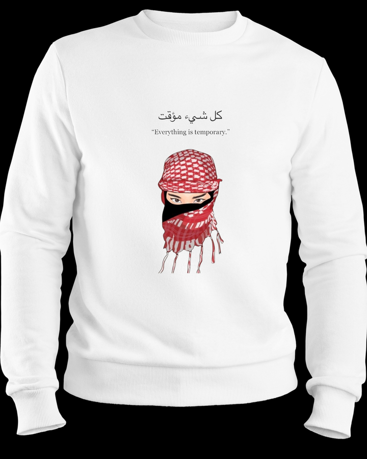 „Everything is temporary“ Sweatshirt
