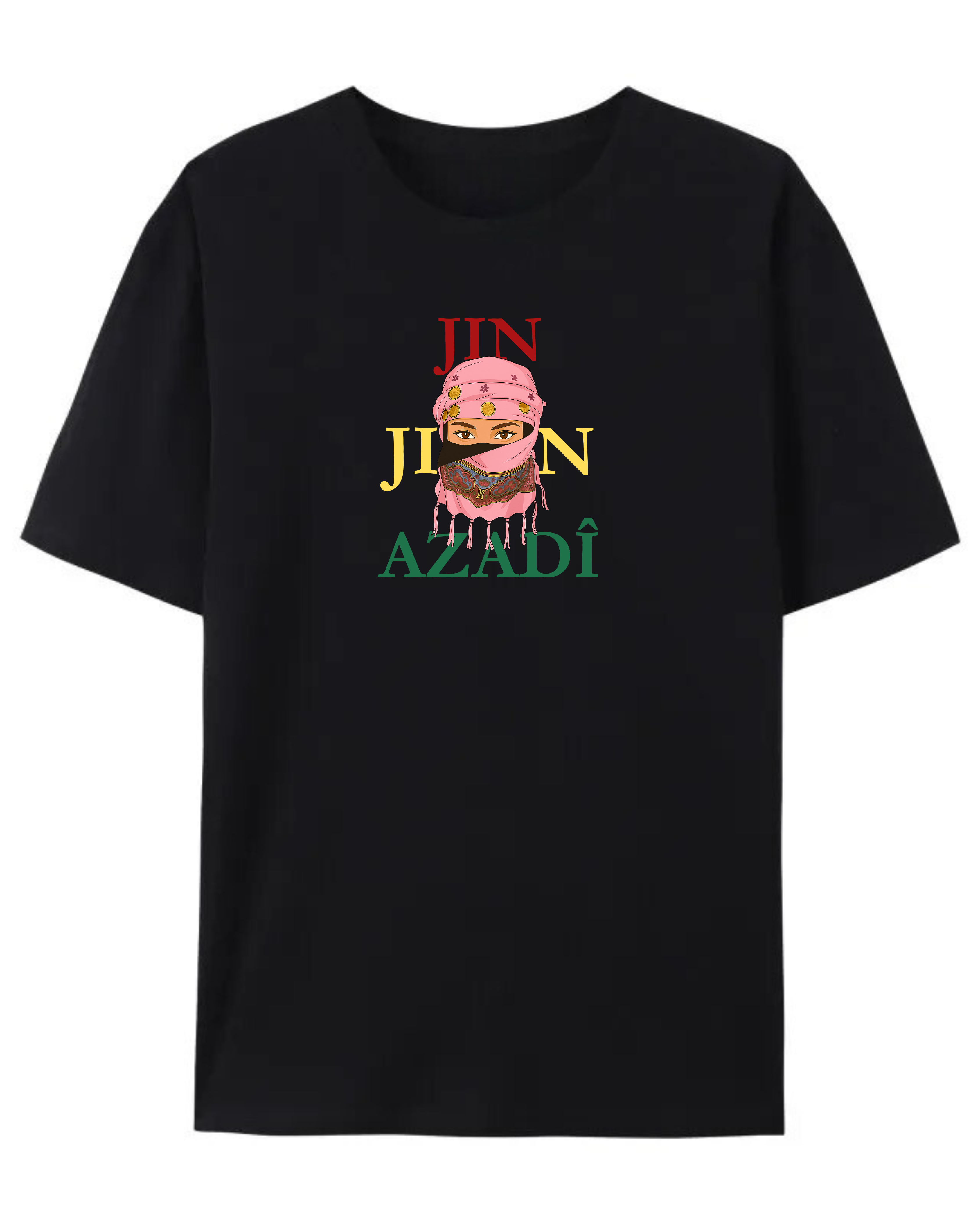 „❤️JinJiyan💛Azadi💚“ T-Shirt🩷