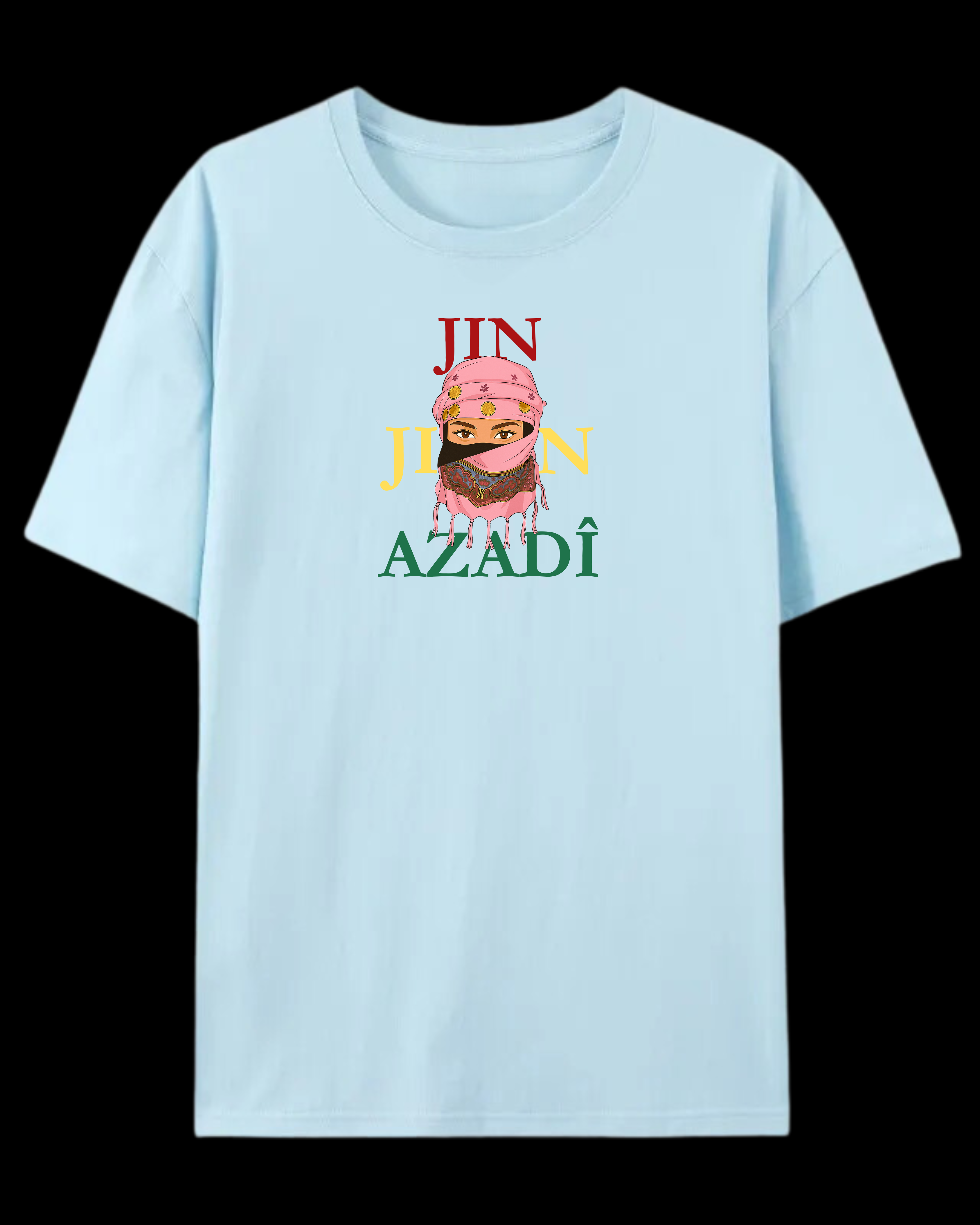 „❤️JinJiyan💛Azadi💚“ T-Shirt🩷