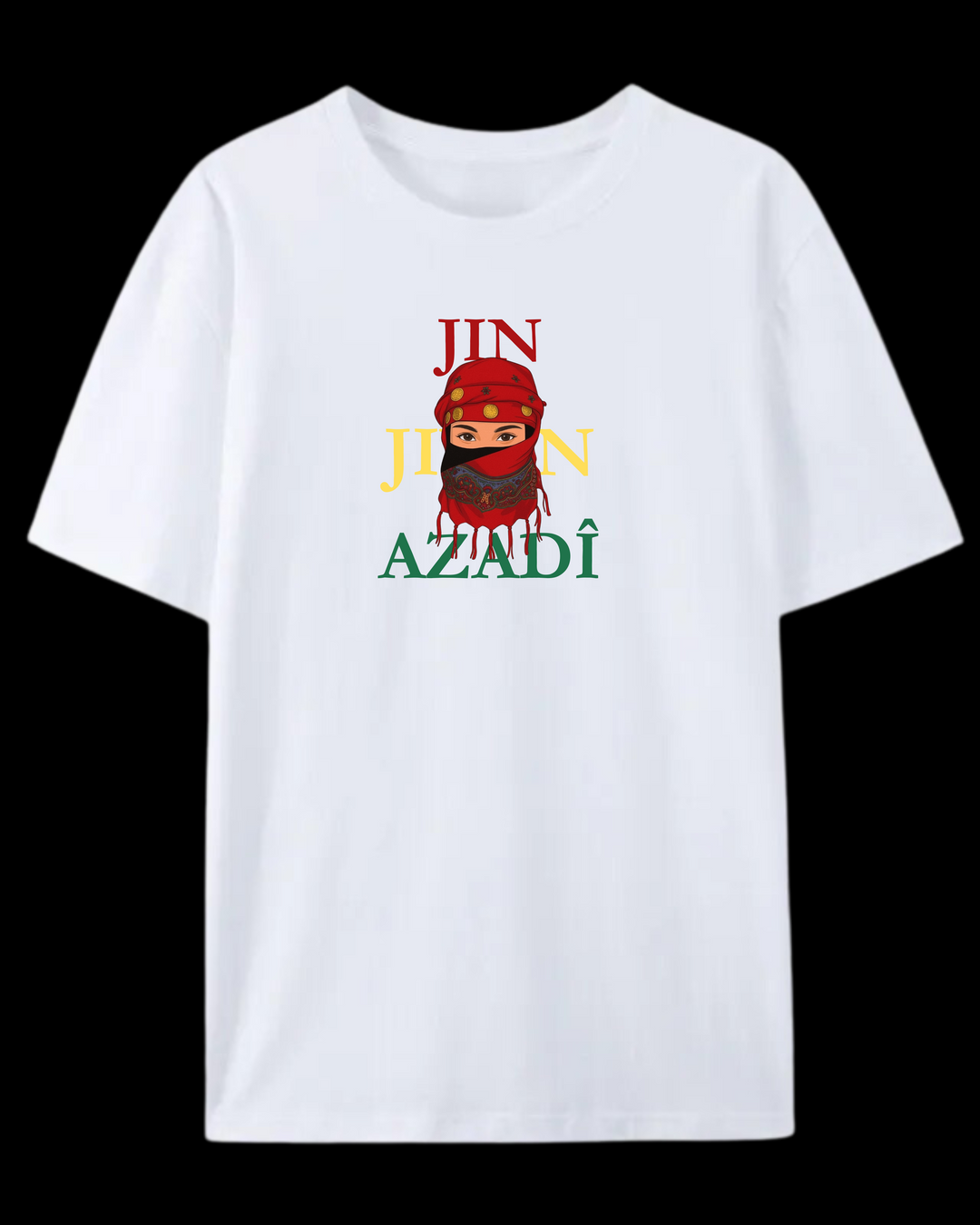 „❤️JinJiyan💛Azadi💚“ T-Shirt🔴