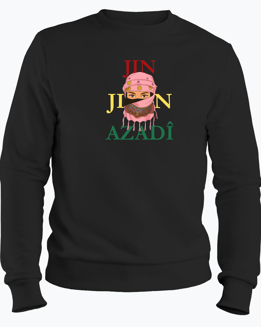 Jin❤️Jiyan💛Azadî💚Sweatshirt/Pullover🩷